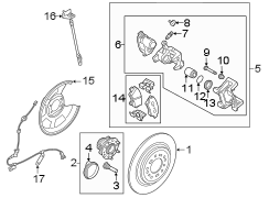 Image of Disc Brake Pad Set (Rear) image for your 1999 Hyundai Elantra   