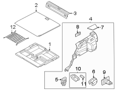 Folding Seat Latch Release Handle (Right)