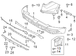 Bumper Cover (Left, Rear, Upper)