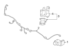 Rear bumper. Electrical components. (1/1)