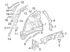 REINFORCED. Rail. (Left, Front, Rear, Upper, Lower). Frame Side Member.