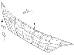 Grille Molding (Front, Upper, Lower)