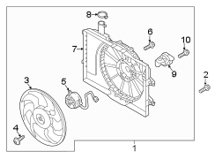 Diagram Cooling fan. for your Hyundai