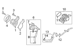 Diagram Water pump. for your Hyundai