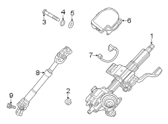 Diagram Steering column assembly. for your Hyundai I30