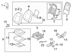 Seat Cushion Foam (Left, Front)