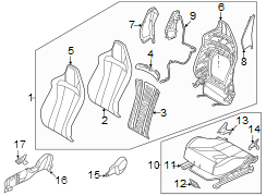 Seat Back Frame (Left, Front)