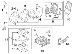 Seat Back Assembly (Left, Front)