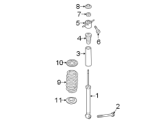 Diagram Rear suspension. Shocks & components. for your Hyundai