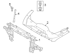 Image of Radiator Support Panel (Front, Lower) image for your 2023 Genesis Electrified GV70  Advanced Sport Utility 