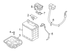 Image of Battery Terminal Cover image for your 2014 Hyundai Tucson   