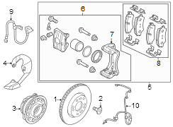 Image of Brake Dust Shield (Left, Front) image for your 2004 Hyundai Sonata   