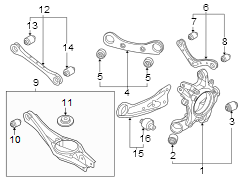 Image of Suspension Control Arm (Right, Rear, Lower) image for your Kia EV6  