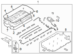 Panel. High. Cover. Assembly - Voltage. (Front). Included with: Battery.