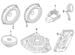 Image of Speaker (Left, Rear) image for your 2023 Genesis GV80   