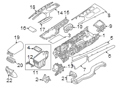 Image of Console Mat (Rear, Upper) image for your 2023 Genesis G70   