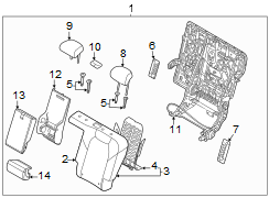 Image of Headrest (Rear) image for your 2024 Genesis G80   
