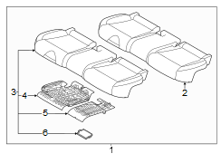 Image of Seat Heater Pad (Left, Rear) image for your 2024 Genesis GV60   