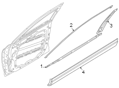 Image of Door Applique (Right, Rear) image for your Genesis