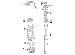 Image of Coil Spring Insulator (Rear, Lower) image for your 2022 Genesis G70   