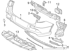 Image of Valance Panel (Rear, Lower) image for your Genesis
