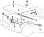 Image of Rod Assembly - Hood Stay. Support Rod. image for your 2020 Hyundai Ioniq   