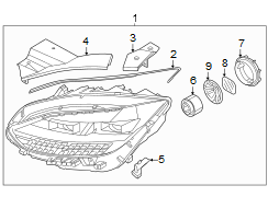 Hyundai Ioniq 6 Headlight Assembly (Right) - 92102KL120 | Wholesale Hyundai Parts, Lakeland FL