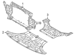 Image of Radiator Support Panel (Front, Lower) image for your 2022 Hyundai Kona   