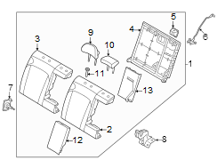 Seat Armrest Base (Rear)