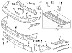 Bumper Cover Bracket (Left, Rear, Upper, Lower)