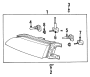 Diagram FRONT LAMPS. HEADLAMP COMPONENTS. for your 2020 Hyundai Kona Limited 1.6L Gamma FWD