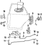 Diagram REAR DOOR. LOCK & HARDWARE. for your 2009 Hyundai Accent