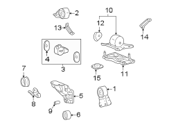 Diagram ENGINE / TRANSAXLE. ENGINE & TRANS MOUNTING. for your Hyundai