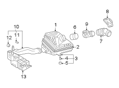 Diagram ENGINE / TRANSAXLE. AIR INTAKE. for your 2014 Hyundai Tucson Limited