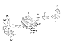 Diagram ENGINE / TRANSAXLE. AIR INTAKE. for your 2014 Hyundai Tucson Limited