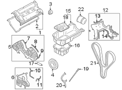 Diagram ENGINE / TRANSAXLE. ENGINE PARTS. for your 2009 Hyundai Tucson