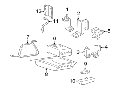 Diagram EMISSION SYSTEM. EMISSION COMPONENTS. for your Hyundai