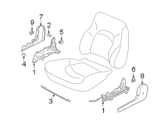 Diagram SEATS & TRACKS. TRACKS & COMPONENTS. for your Hyundai