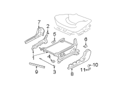 Diagram SEATS & TRACKS. TRACKS & COMPONENTS. for your Hyundai