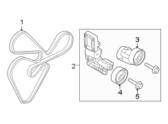 Diagram BELTS & PULLEYS. for your 2013 Hyundai I30