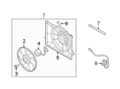 Diagram Cooling fan. for your Hyundai