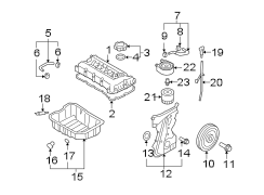 Diagram ENGINE / TRANSAXLE. ENGINE PARTS. for your 2010 Hyundai Sonata