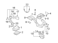 Diagram ENGINE / TRANSAXLE. AIR INTAKE. for your Hyundai