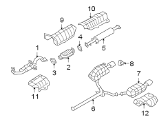 Diagram Exhaust system. Exhaust components. for your Hyundai