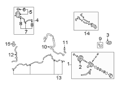 Reservoir and HOS. Reservoir and Hose Assembly - P/STR`G. 