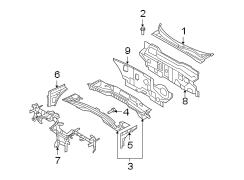 Diagram COWL. for your 2014 Hyundai