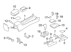 Diagram CENTER CONSOLE. for your Hyundai