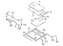 Diagram W/SUNROOF. for your Hyundai Sonata