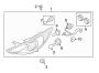 Diagram FRONT LAMPS. HEADLAMP COMPONENTS. for your 2013 Hyundai Sonata