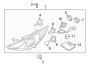 Diagram FRONT LAMPS. HEADLAMP COMPONENTS. for your 2013 Hyundai Sonata